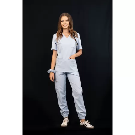 Bluzka medyczna SCRUBS MEDI TEDDY - TALLANTE BABY BLUE